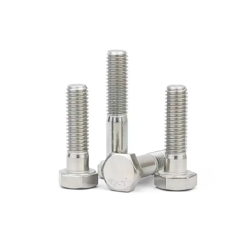 DIN931 Half-tooth 304/316 Stainless Steel External Hex Head Screw M6 M8 M10 M12 M14 M16 Partially Thread Hexagon Head Bolt