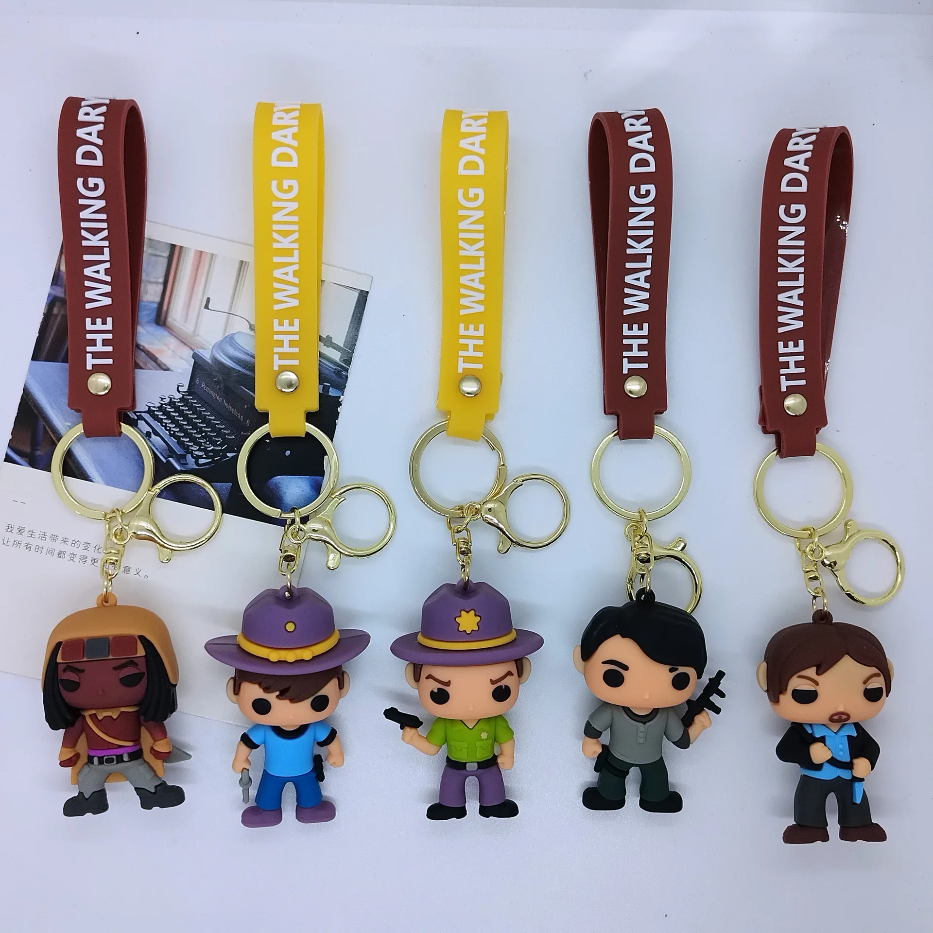 

New Creative Cartoon Walking Dead Keychain Bag Car Keychain Accessories Gift Wholesale Kawaii Cute Personalized Gifts Y2k