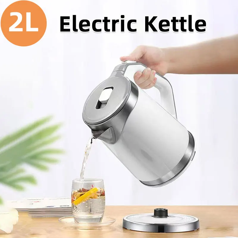 

Электрический чайник объемом 2 л, 110 В/220 В — 1000–1700 Вт с быстрым заплетением, автоматическим отключением и двойной защитой безопасности