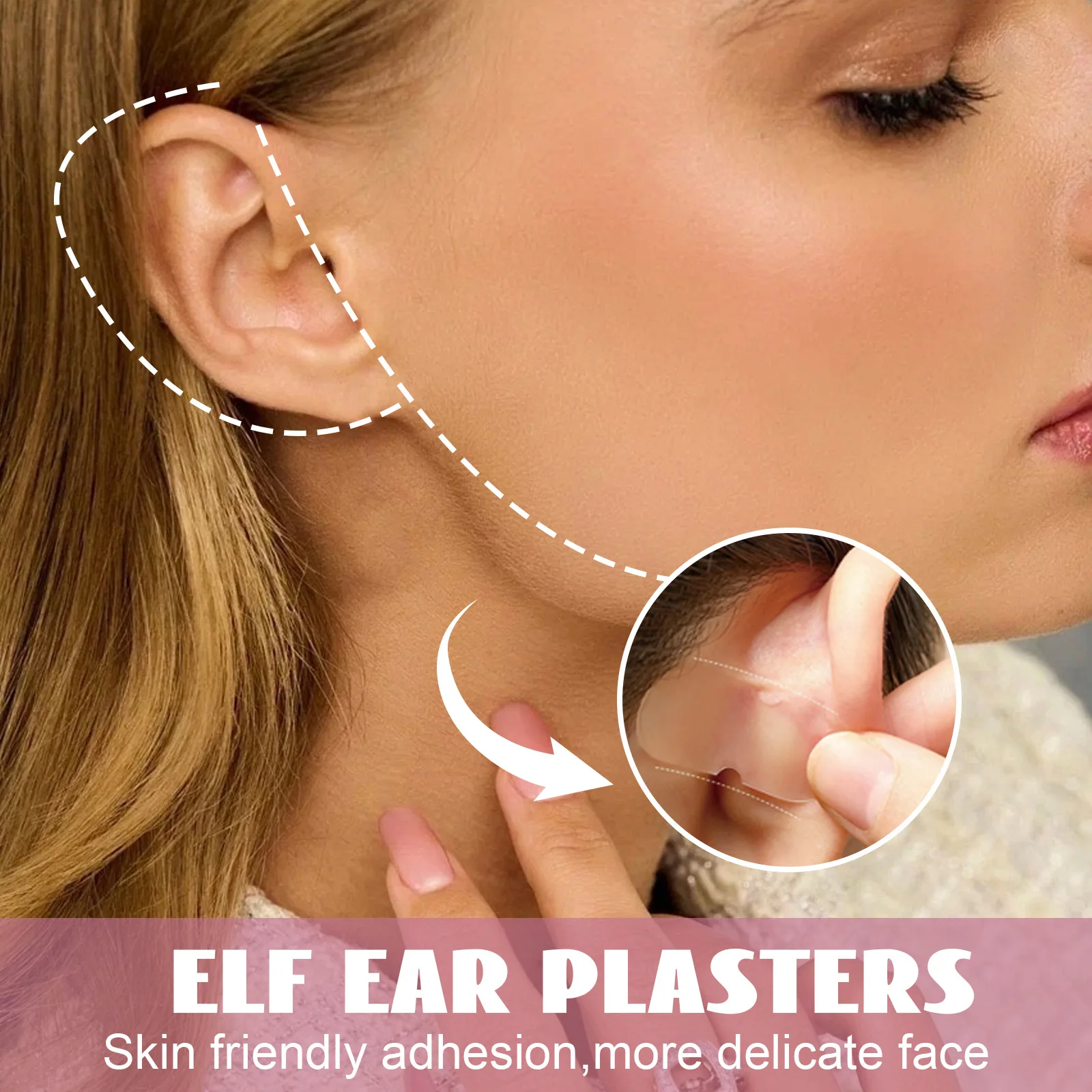 90Pcs Aesthetic Correctors Big Ear Supporters patch ear Tape Cosmetic Ear Stickers for Women Girls Like Elf Ears Stretched ears