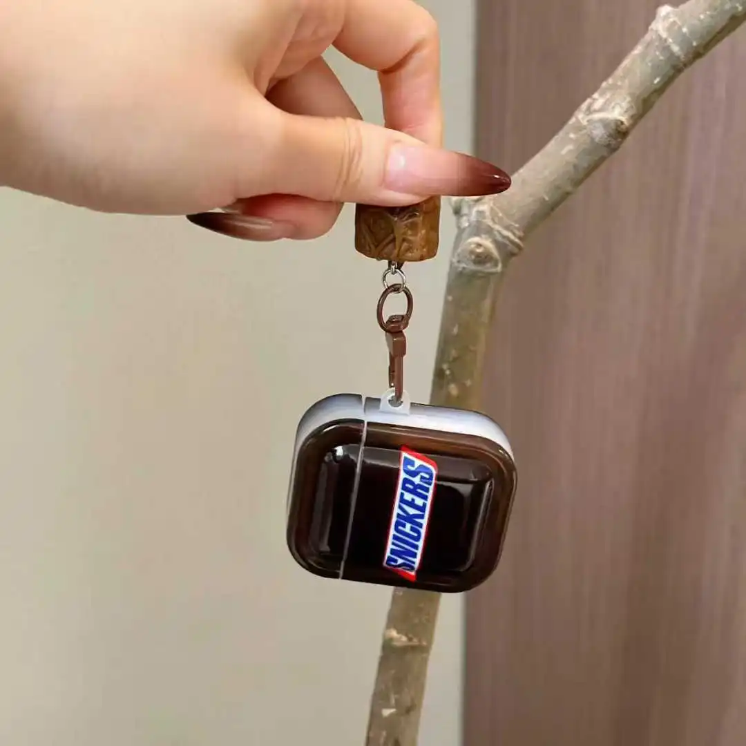 Para AirPods 1 2 3 4 fundas para Apple AirPods Pro3 2025 nueva funda galletas de Chocolate salmón pavo fideos auriculares cubierta protectora