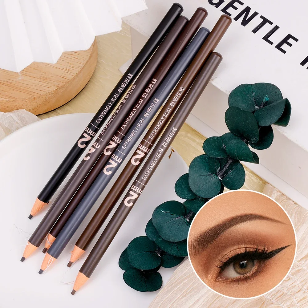 7 Colors Eyebrow Pencil Waterproof Natural Long Lasting Professional Cosmetic Eyebrows Makeup Eyebrow Tattoo Tint Pen with Brush