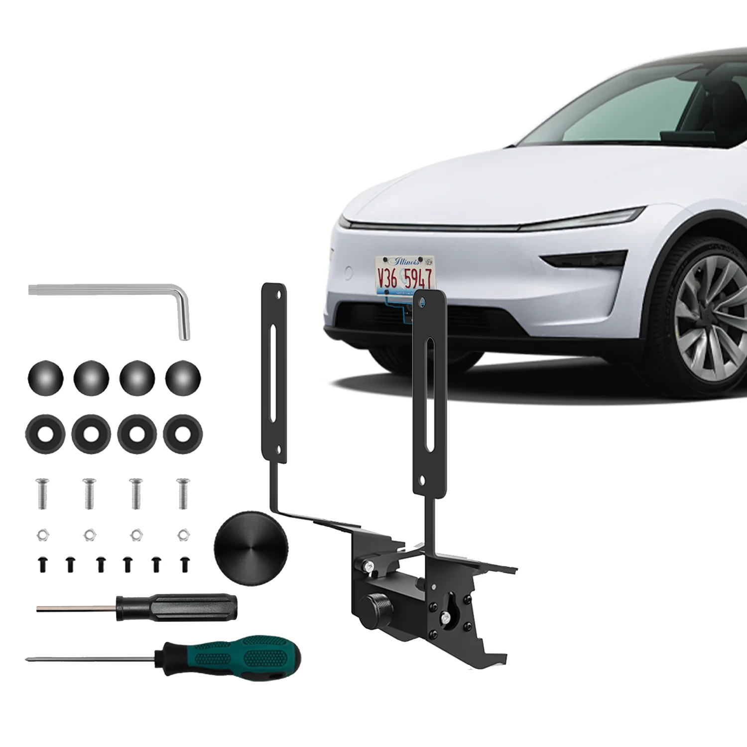 

Подходит для нового кронштейна номерного знака Model Y из алюминиевого сплава Tesla, съемного и простого в установке.