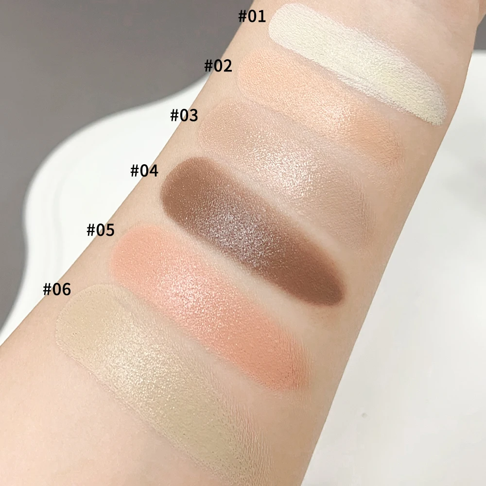 Monochrome Concealer-Palette, Creme-Textur, feuchtigkeitsspendend, vollständige Abdeckung, Akne-Spot, Augenringe, Concealer-Grundierung, Gesichtskosmetik