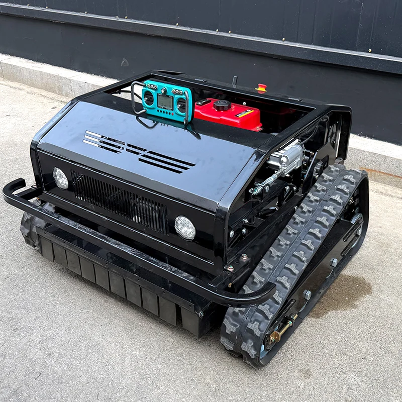 맞춤형 다기능 전지형 크롤러 원격 제어 잔디 깎는 기계 농장용 블레이드 간편 상업용/농업 겸용