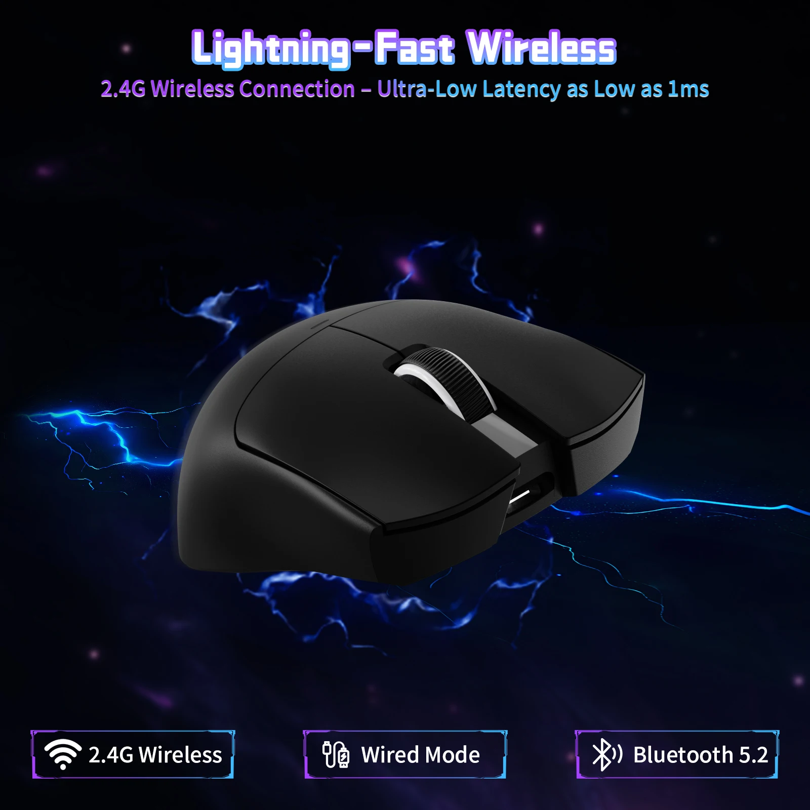 ATTACK SHARK X11SE Lightweight Wireless Gaming Mouse, 59g Tri-Mode BT/2.4G Wireless/Wired Gaming Mouse, PixArt PAW3311 Gaming Se