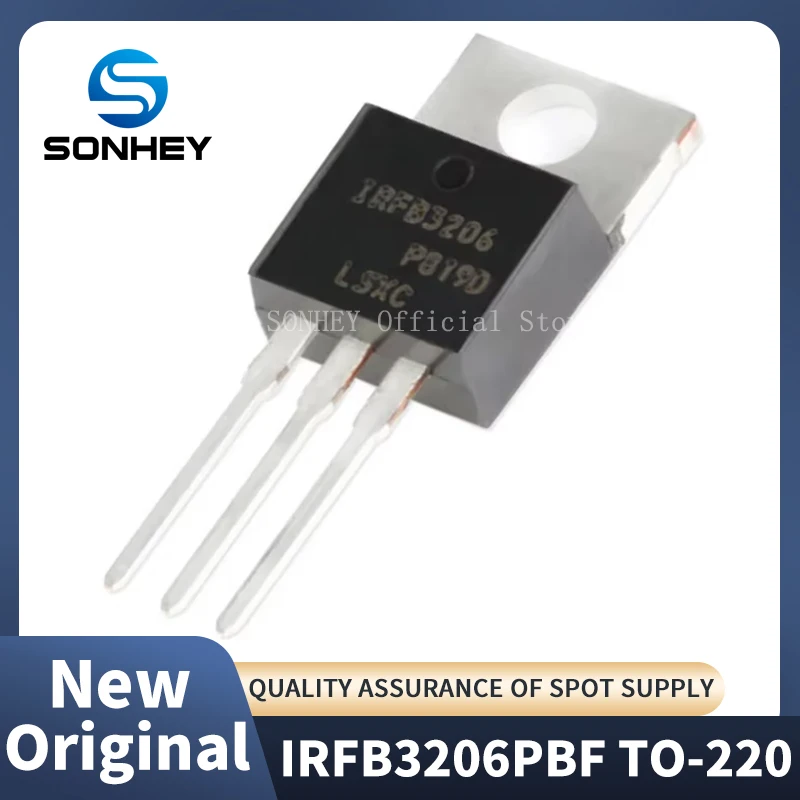 

(10Pcs/Lot) 100% new original IRFB3206PBF IRFB3206 TO-220 N-Channel MOSFET 60V 210A