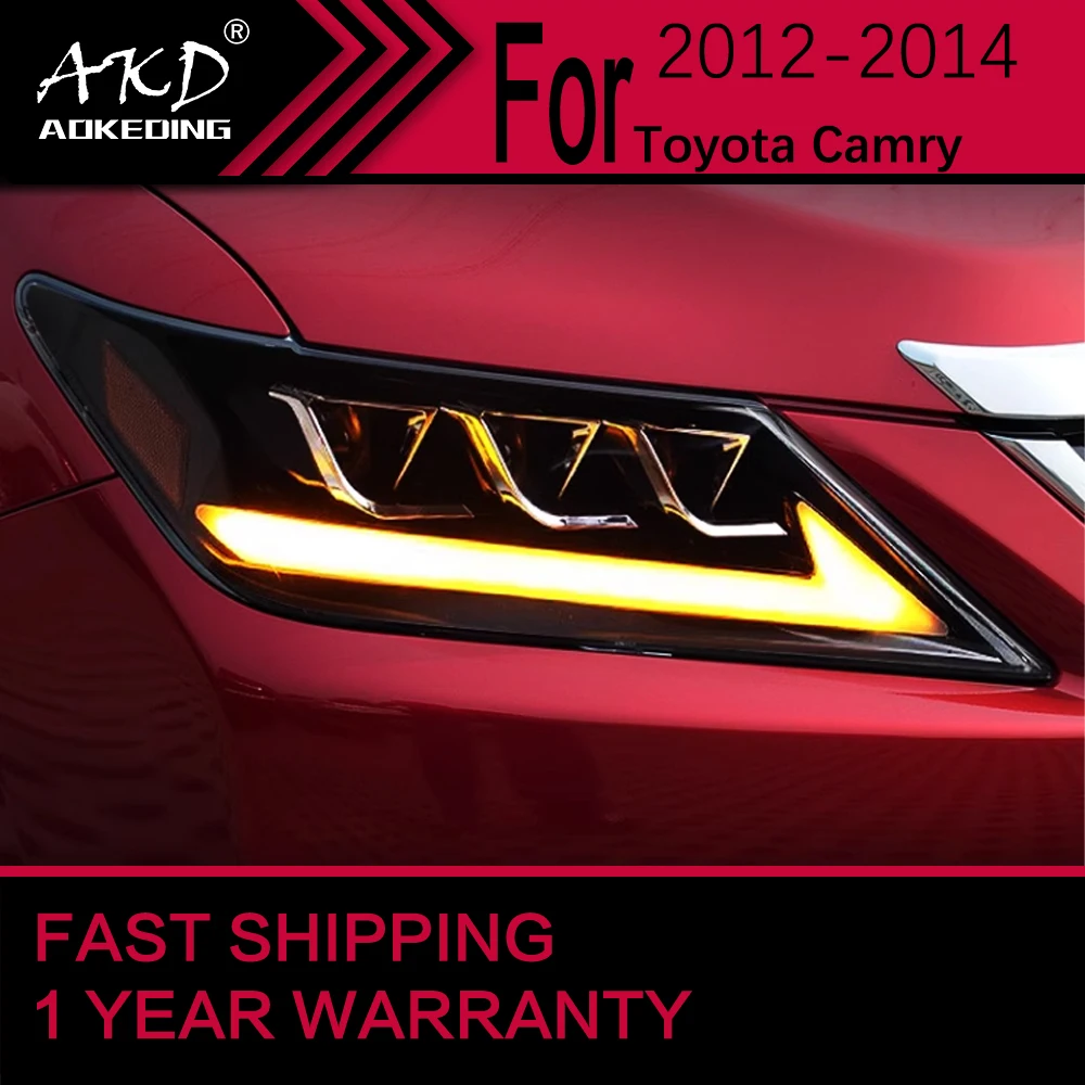 Car Lights for Toyota Camry Camry v50 LED Headlight 2012-2014 Head Lamp Drl Projector Lens Automotive Accessories