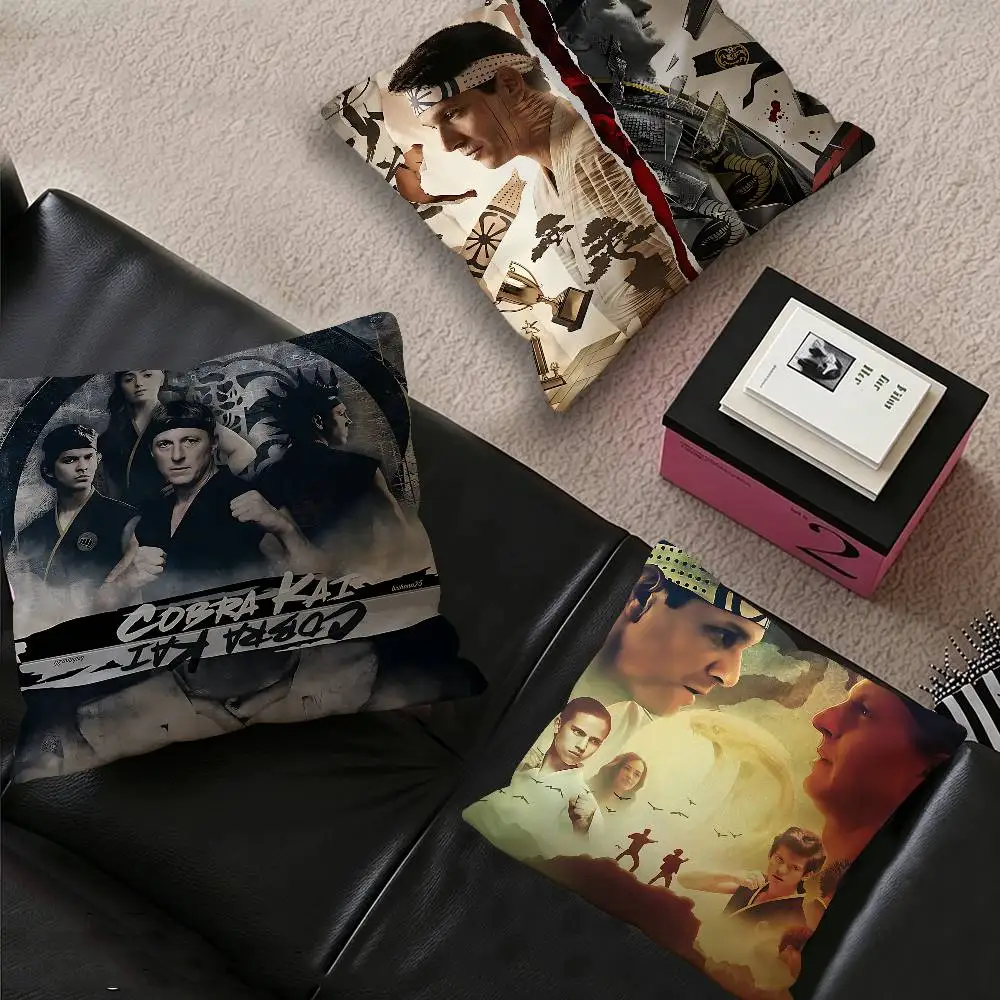 Movie Cobra Kai Pillow Gift Home Office Decoration Bedroom Sofa Car Cushion Cover case 45x45