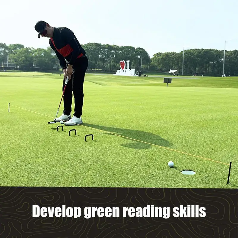 

Golf Training Aid Portable Practice Putting Gates Portable Compact Kit with Combination Design for Indoor Outdoor Yard Lawn