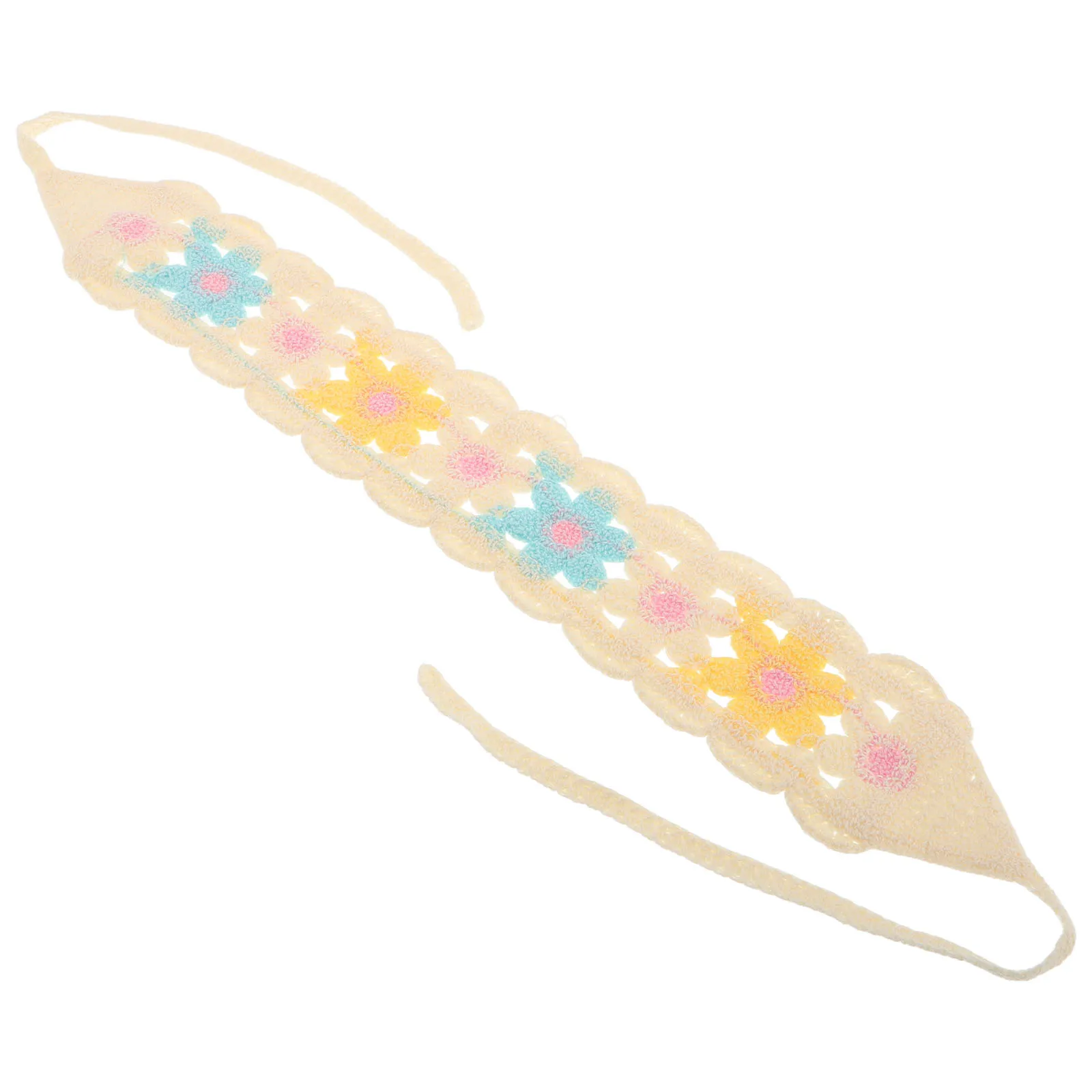 

Pastoral Style Headscarf Floral Headband for Women Polyester Lightweight Hair Accessories Bandanas Scarf Travel Outdoor Parties