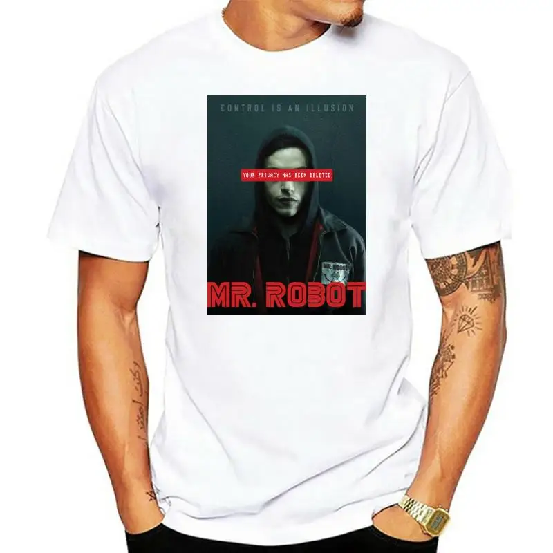 MR ROBOT PRIVACY DELETED ELLIOT STEEL MOUNTAIN E CORP FSOCIETY T SHIRT HACKERS Printed Men T Shirt Clothes Top Tee