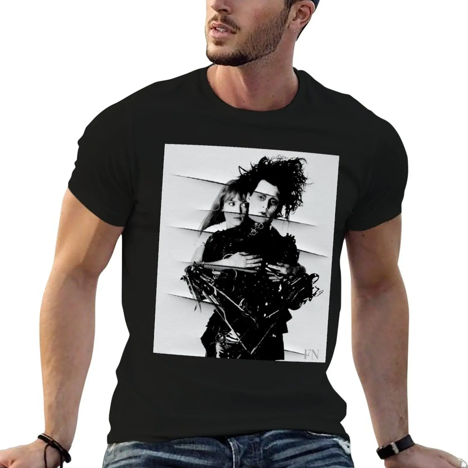 Edward Scissorhands y Kim - Fotos de recuerdo del álbum familiar personal de Fausto Novelli F&N T-Shirt