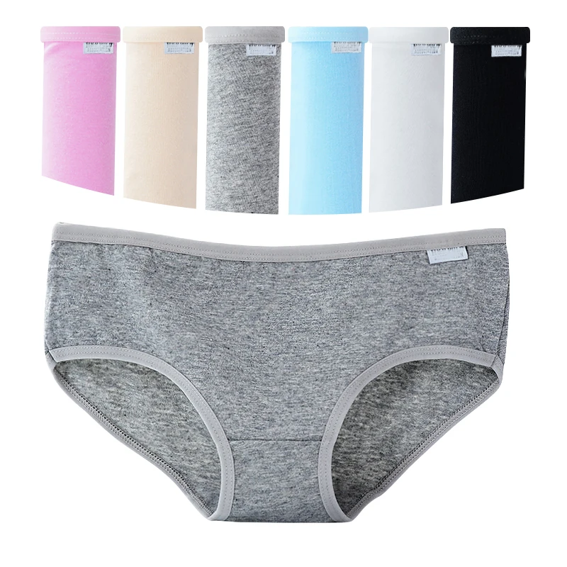 Cotton Womens Seamless Underwear Comfortable Lingerie Low Rise Breathable Brief Female High Quality Panties  Solid Underpants