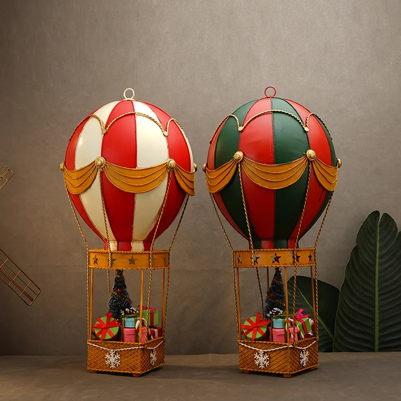 

Nordic Retro Hot Air Balloon Decorations ，Creative Metal Bar Window Display Exquisite Metal Desktop Ornaments