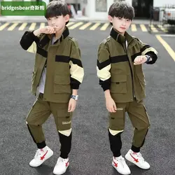 Boys Jacket and Pants 2Pcs Outfit Sets Tracksuit For Boy Sets For Children  Junior Kids 3 4 6 8 10 12 Year 2025 New