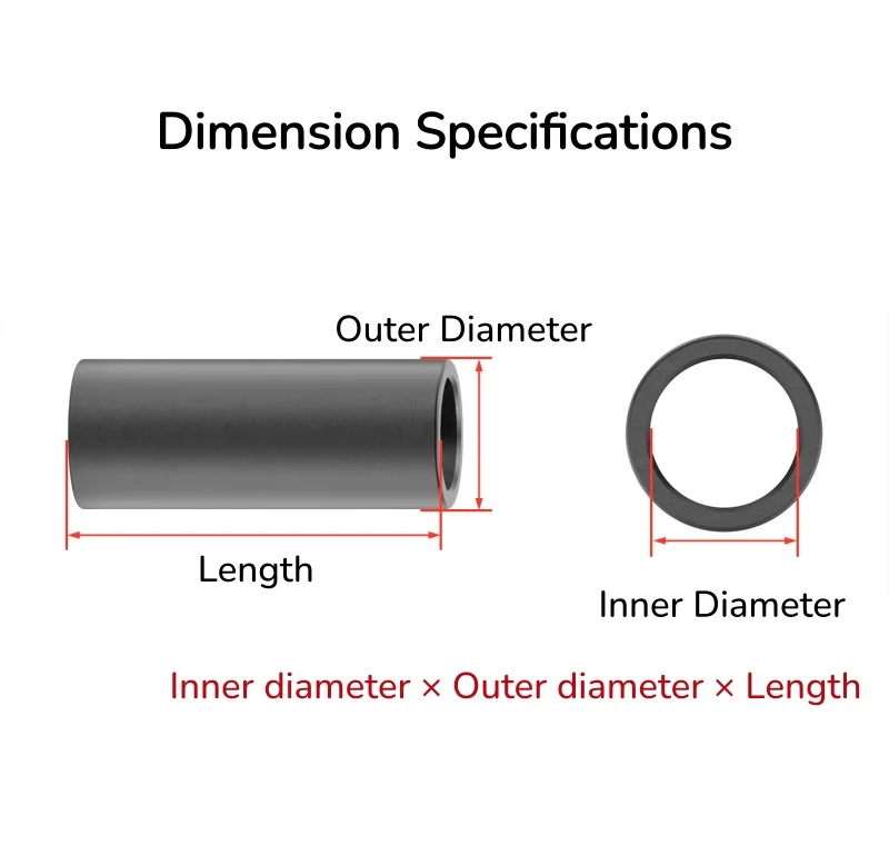M3 M4 M5 M6 M7 M8 M10 Natural Iron Colour Carbon Steel Bushing Gasket Washer Unthreaded Round Hollow Standoff Spacer Sleeve