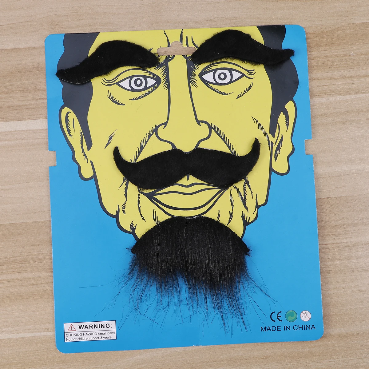 Fake Beard Props Black Self-Adhesive Realistic Cosplay Mustache For Halloween Party Costume Accessory Simulation Beards