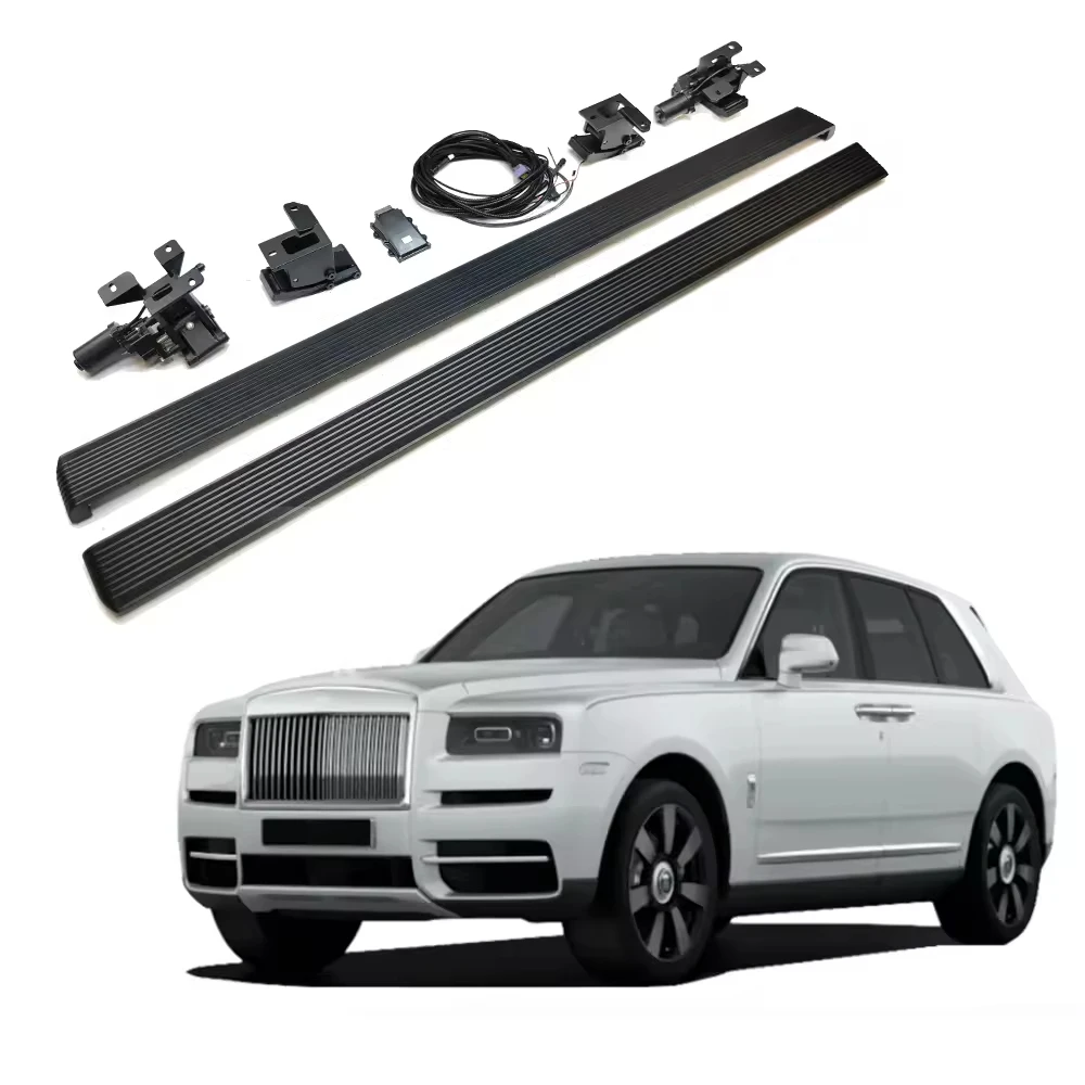 

Auto Retractable Aluminium Running Board Side Step for 2024 Rolls Royce Cullinan Cullinan Power Electric Running Boards Upgrade