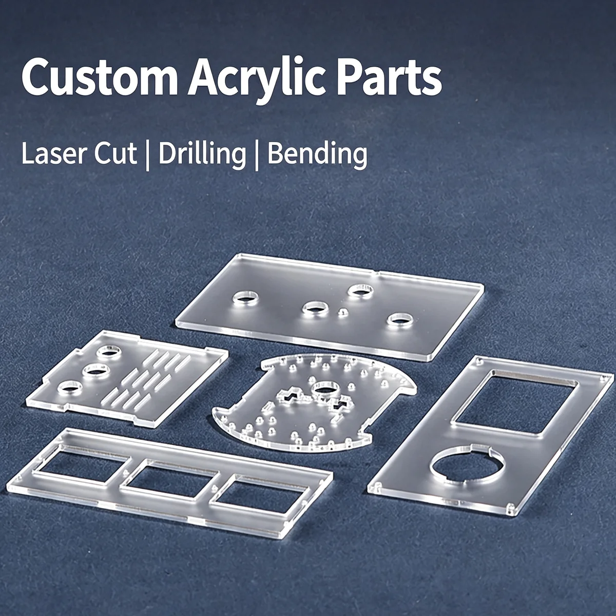 Custom Size Frosted PMMA Acrylic Sheet, Matte Translucent Plastic Panel, Custom Cutting Service for Industrial DIY Parts