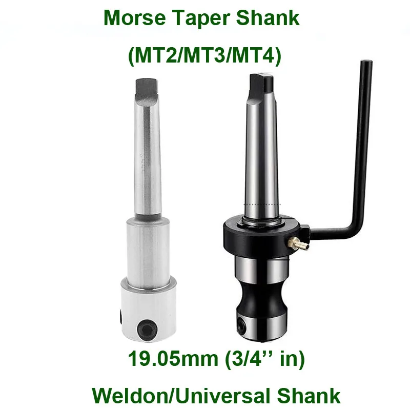 Adaptador magnético para taladro, soporte de broca hueco de 19,05mm y 50L, refrigeración externa interna para máquina de perforación, MT2, MT3, MT4