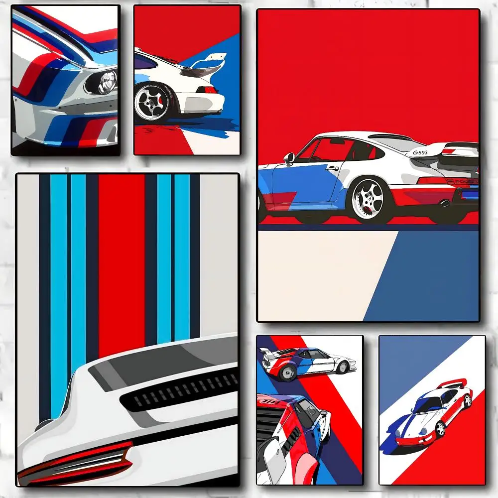 Car Cool M-MartiniES Poster Decorative Wall Art Stickers Mural For Home Living Room Hallway Decor Gift