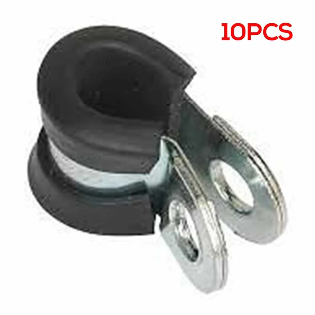 100% Brand New Metal P Clips Replacement 10PCS 8mm Accessories Brake Gas Line High Quality Lined Camper Hydraulic