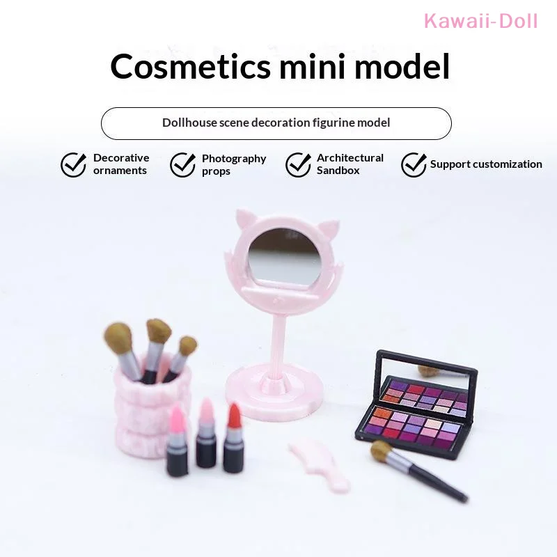 [DO]1Pcs Simulated Miniature Dollhouse Makeup Brush Cosmetic For Doll Accessory Toys[DO]