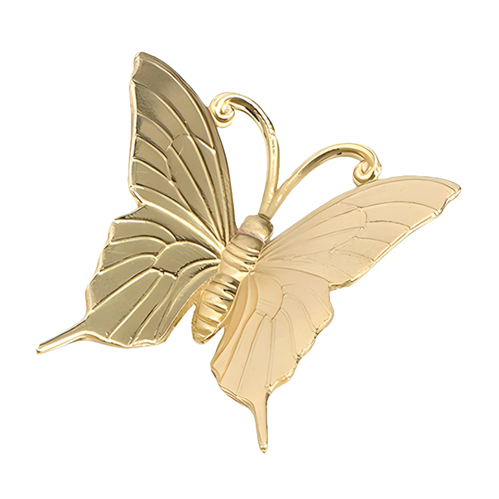 

Brass Butterfly Knobs Drawer Pulls Gold Cabinet H les Furniture Hardware Small Size Smooth Surface Elegant Design