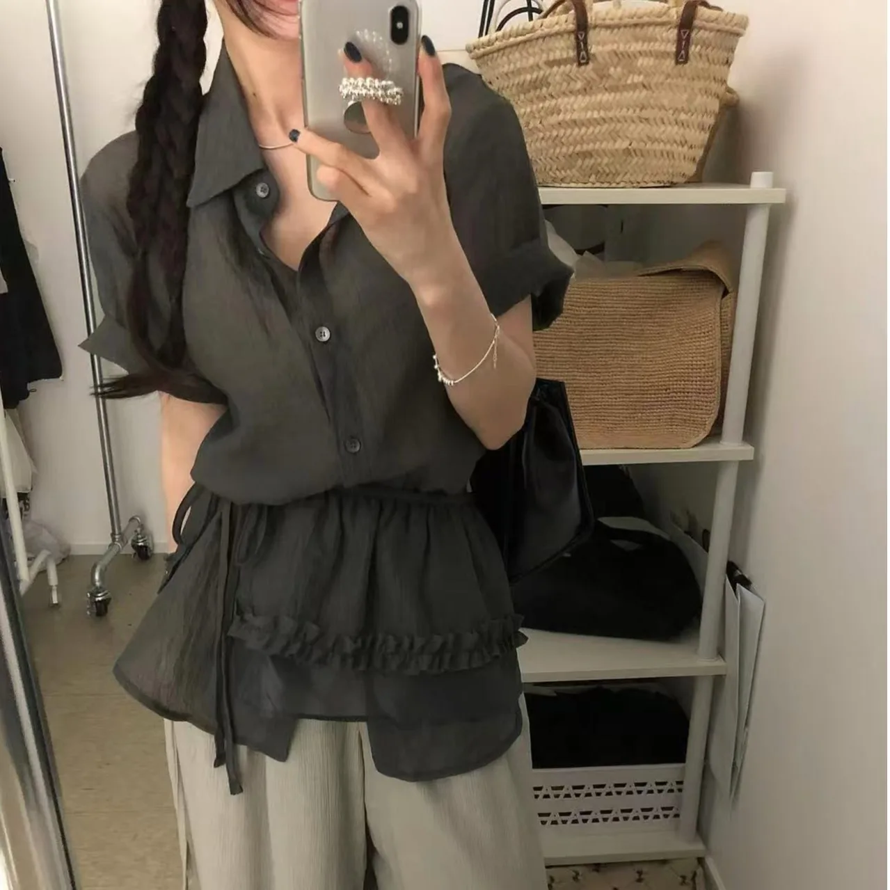 Efeito de emagrecimento design de verão ba cinta superior feminino com earlet renda guarnição conjunto de duas peças ele commute sle ort sve