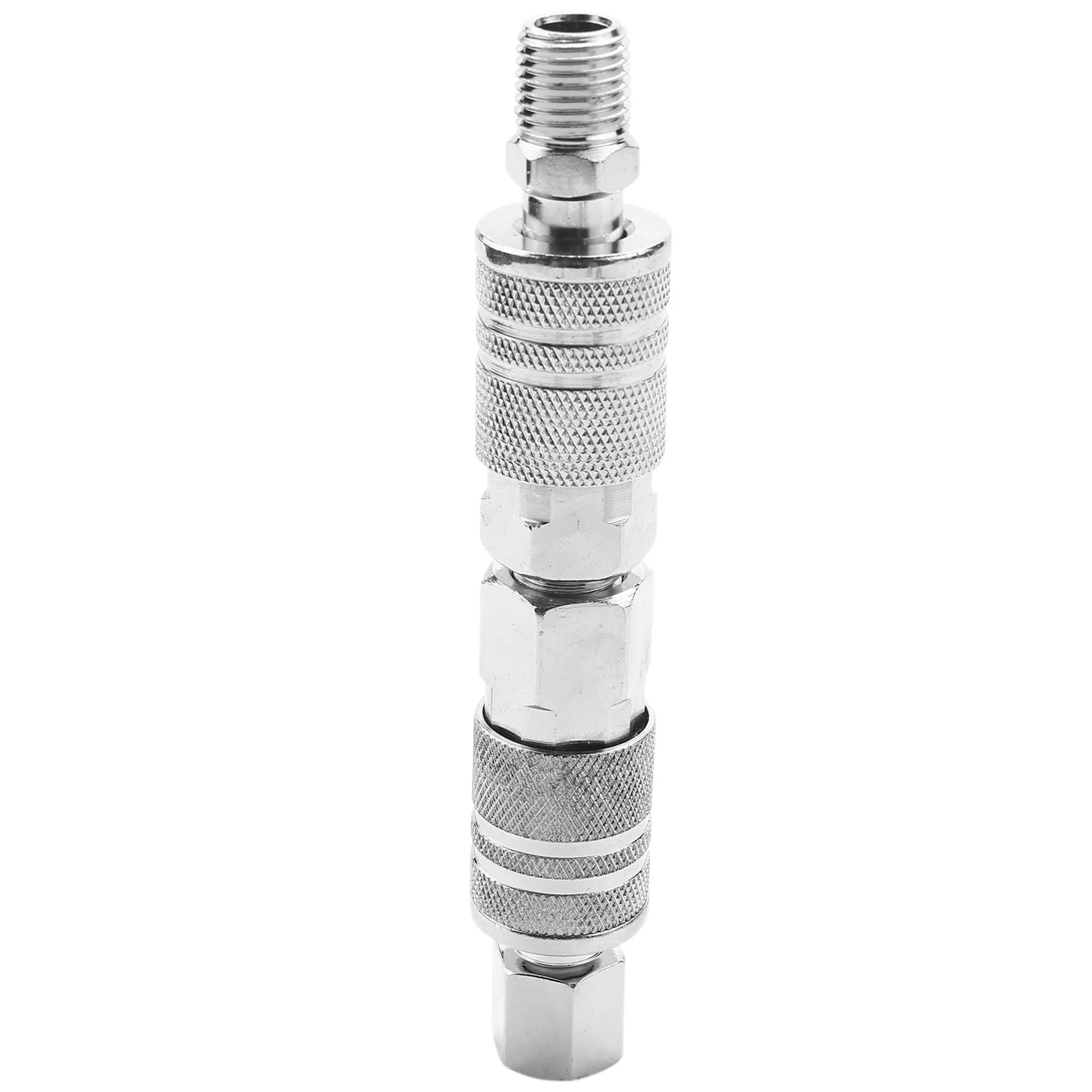 AS60-14Pcs Air Line Hose Compressor Fitting 1/4 Inch Bsp Metal Connectors Coupler Male Female Quick Release Set