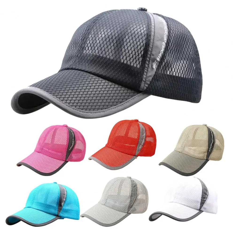 Baseball Hat Unisex Breathable Hat Lightweight Quick Dry Breathable Full Mesh Running Hat Sports Sun Protection Hat