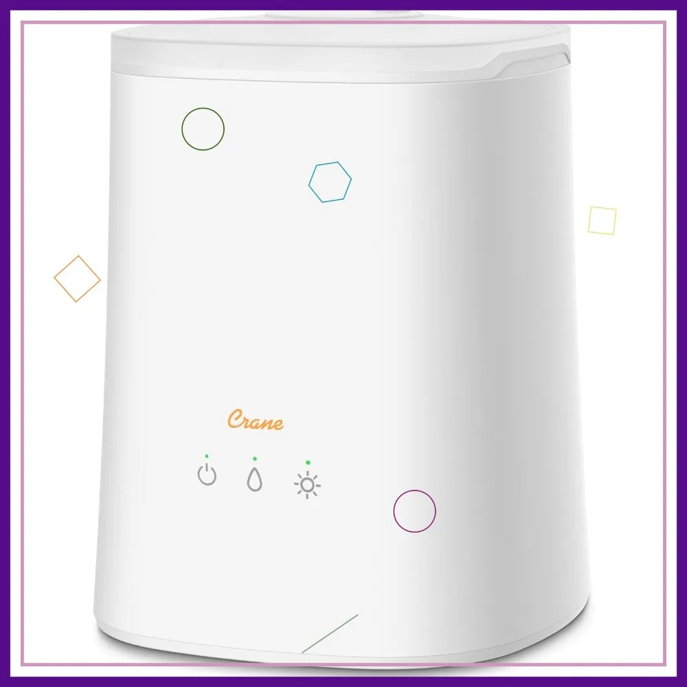 

Top Fill Ultrasonic Cool Mist Humidifier for Bedroom, 1.2Gal Essential Oil Diffuser with Nightlight & Auto Shut-Off
