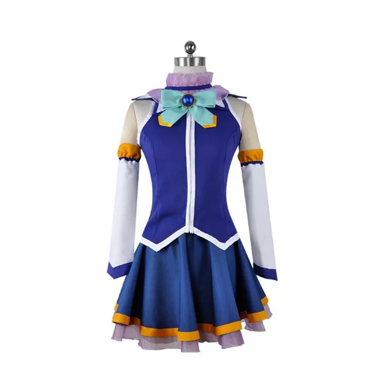 NEW God's Blessing On This Wonderful World Aqua Tops Dress Uniform Outfit Anime Cosplay Costumes