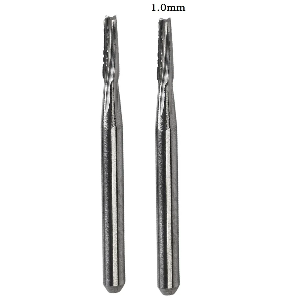 Herramienta de reparación de parabrisas de automóvil, broca de carburo cónico de vidrio para coche, alta dureza, excelente rendimiento de corte, 1/2 Uds., 1mm