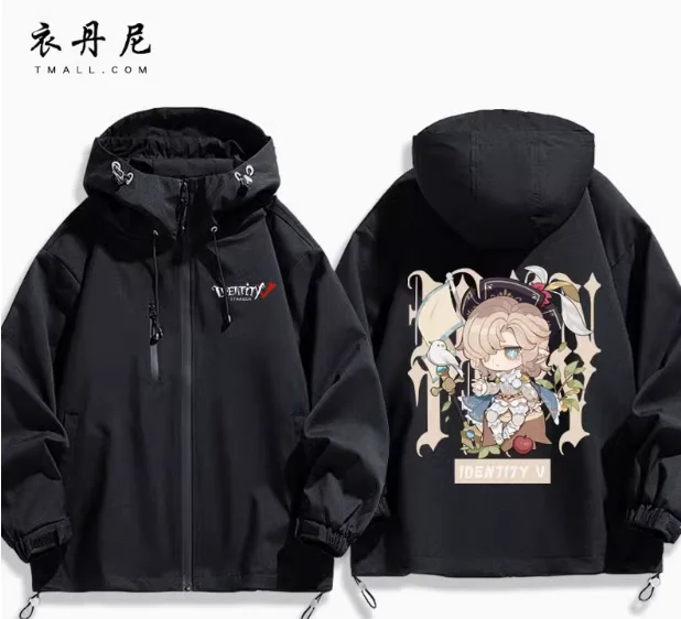 Anime Identity Ⅴ Naib Subedar Emma Woods Hooded Outdoor Jackets Cosplay Autumn Winter student Men Women Coat Jacket Tops