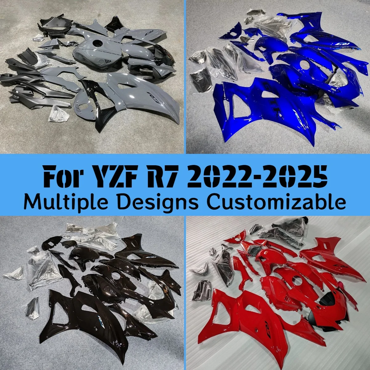 For YAMAHA YZF R7 2022-2025 Plastics Set Bodywork Covers Fairings YZFR7 22-25 Aftermaket Motorcycle Fairing Kit