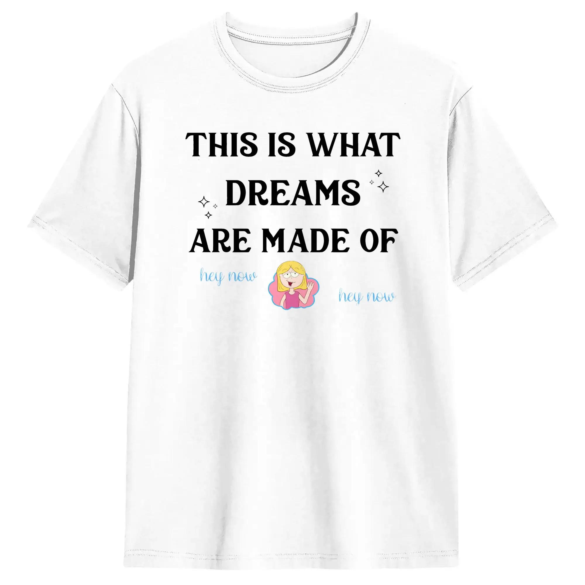Lizzies McGuires Cotton T-Shirt For Men's Summer This Is What Dreams Are Made Of  Street Style T Shirts O Neck  T Shirt Big Size