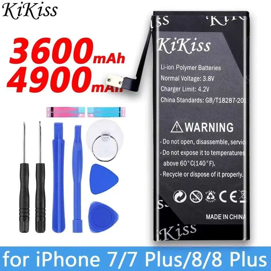 

Аккумулятор для Apple iPhone 4S 5 5S 5C SE 6 6S 7 8 Plus X XR XS Max Аккумулятор Новый 0-цикл Seal OEM Пакет для мобильного телефона большой емкости