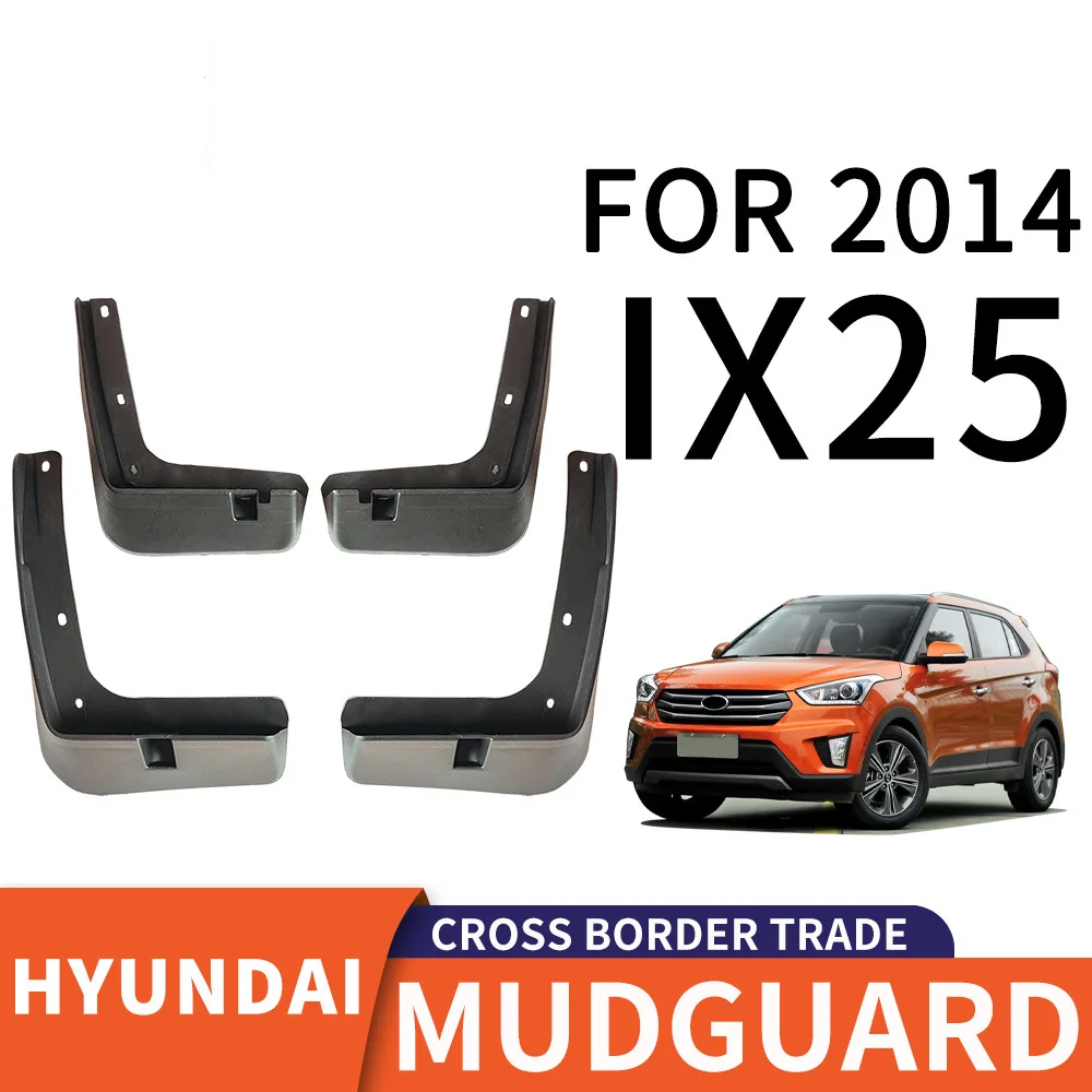 

For 2014 Hyundai IX25 mudguard Mudflaps Front Rear Flares Splash Guards Cover Car Accessoie