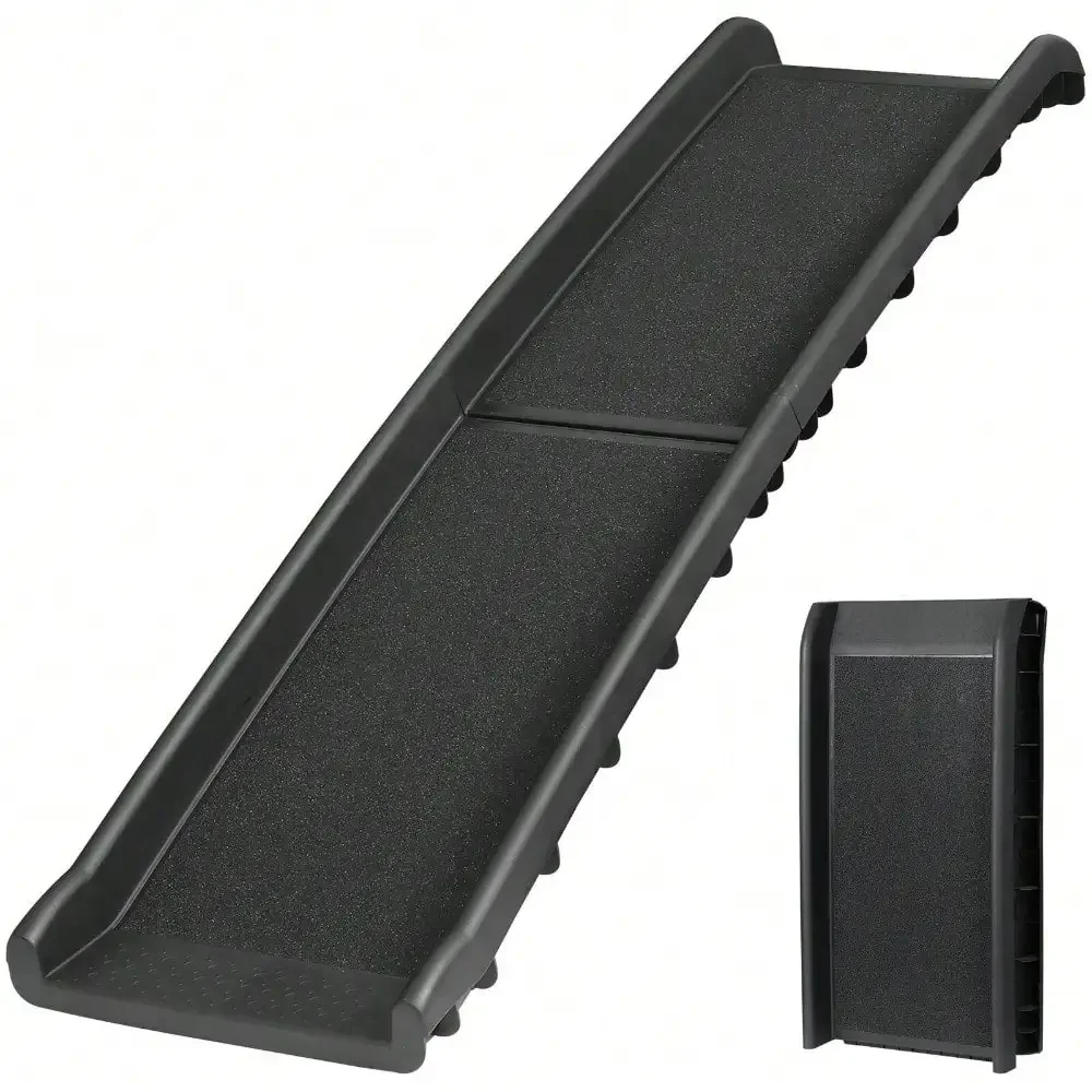 

Folding Pet Ramp Dog Ramp Non-Slip Stair Step for Cars,Trucks,SUVs w/Siderails