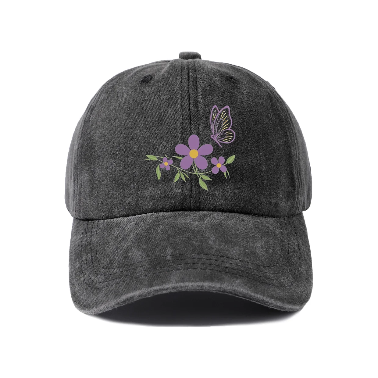 Vintage Quote Graphic Baseball Cap, Vintage Washed Adjustable Unisex Dad Hat, Streetwear Gift