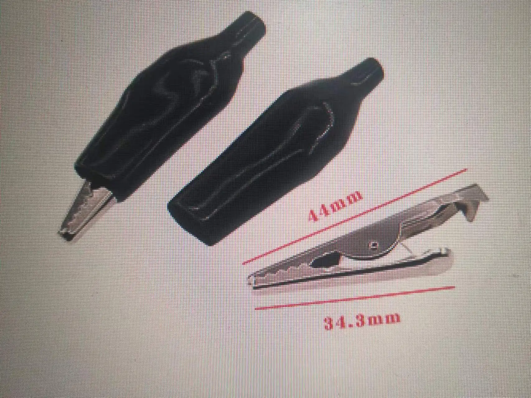 10pcs 45MM Metal Alligatorlip G98 Crocodile Electrical Clamp Testing Probe Meter Black Red with Plastic Boot Car Auto Battery