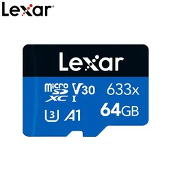 Lexar Memory Card 633x High Speed 32GB U1 V10 A1 Class 10 UHS-I 64GB 128GB 256GB 512GB Micro SD Card V30 U3 TF Card