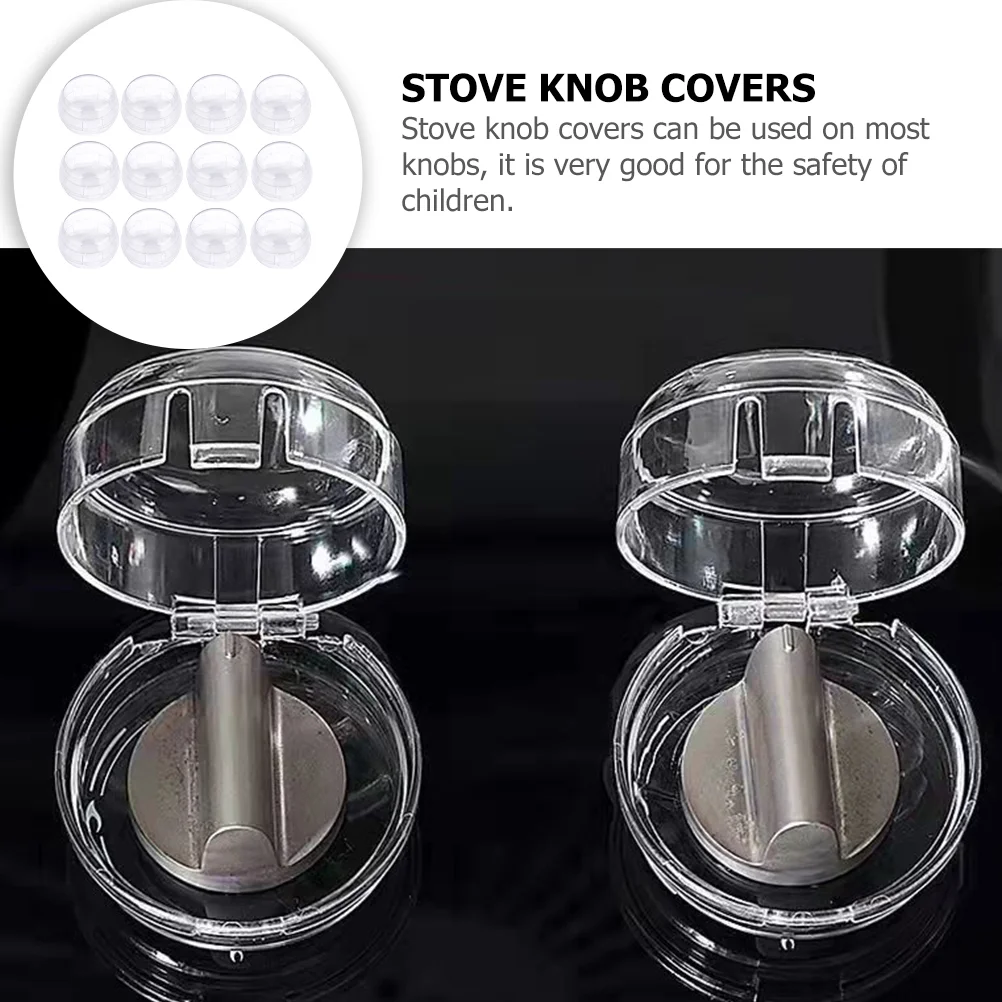 8 Pcs Knob Cover Oil Shield Stove Safety Locks Gas Gaurd Accessories Baby Proof Pp Cooker Covers