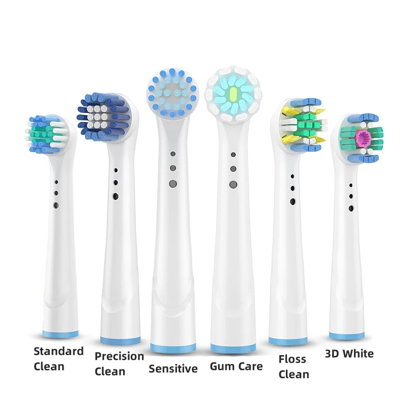 20PCS Brush Heads Refill For Oral B Toothbrush Heads Sensitive Gum Care Floss Cross Action 3D White for Oralb Toothbrush Nozzles