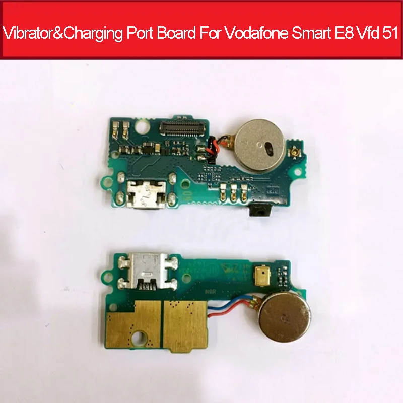 USB Charging Port Board Vibration Motor For Vodafone Smart E8 Vfd 51 Charger Dock Connector Board With Vibrator Repair Parts