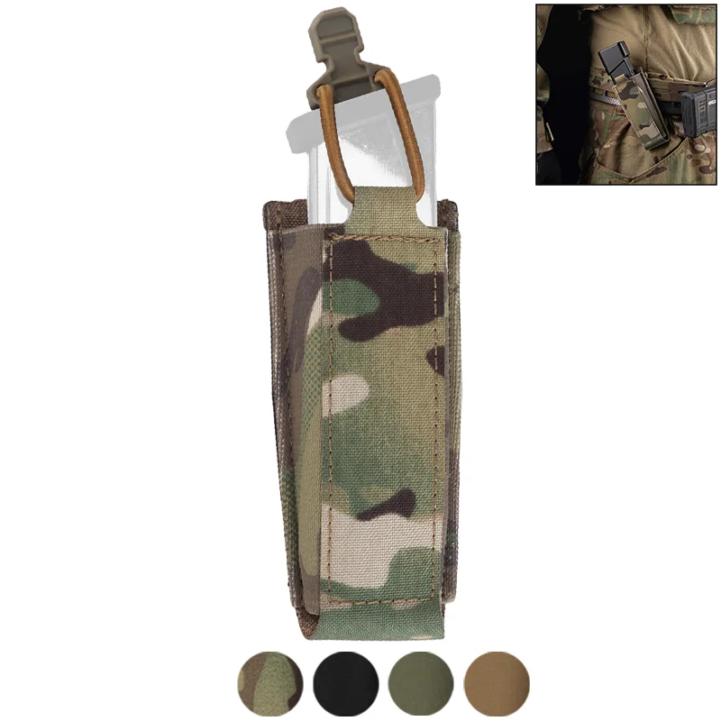 

Compact 9MM Ammo Pouch Low Profile Multi Angle Mount Lightweight Design Mag Pouch for Airsoft Belt Gear Accessories