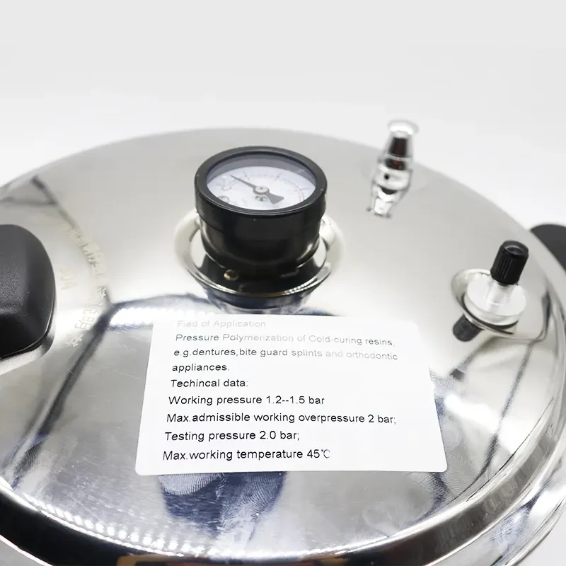 Dentals Lab Pressure Cooker Stainless Steamer Sterilizer Denta Polymerization Pressure Pot