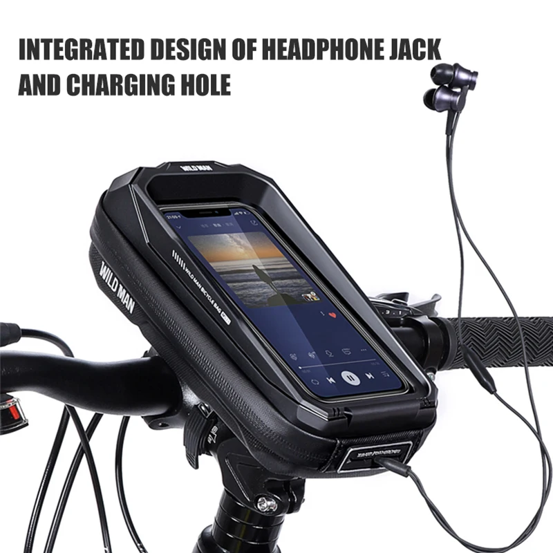 WILD MAN MS33 Bicycle Bag EVA Hard Shell Waterproof Touch Screen Handlebars Cackpacks Cross-Border Cycling Equipment